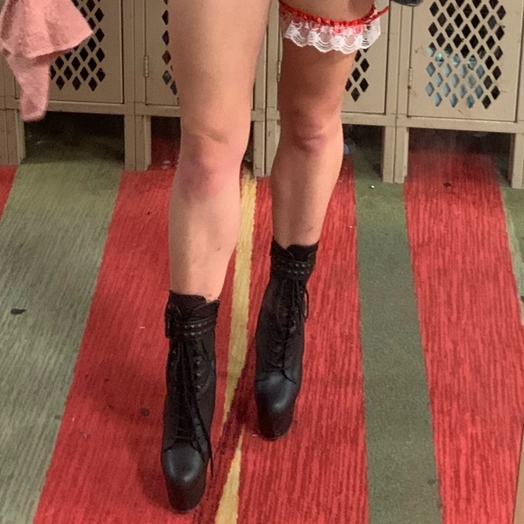 Stripper heels, pleaser heels, stripper boots, platform heels, size 8 boot heel - Picture 2 of 3